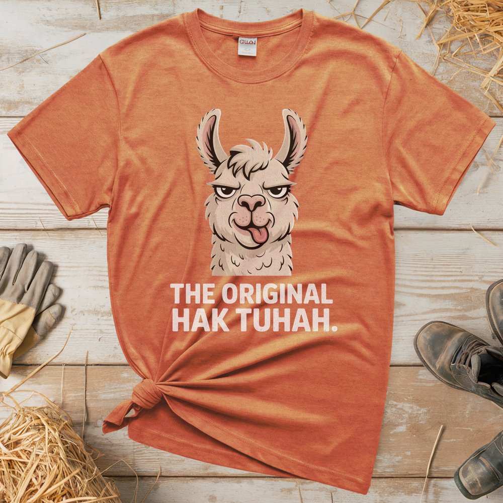The Original Hawk Tuhah (Adult Unisex Tee) - Heather Orange