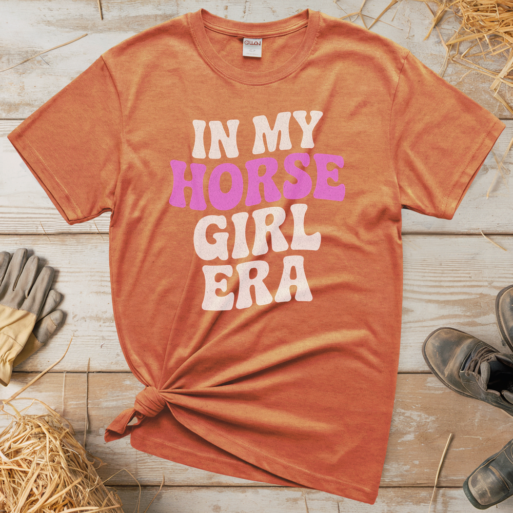 Horse Girl Era Tee - Heather Orange