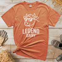 Legend Dairy Adult Tee - Heather Orange