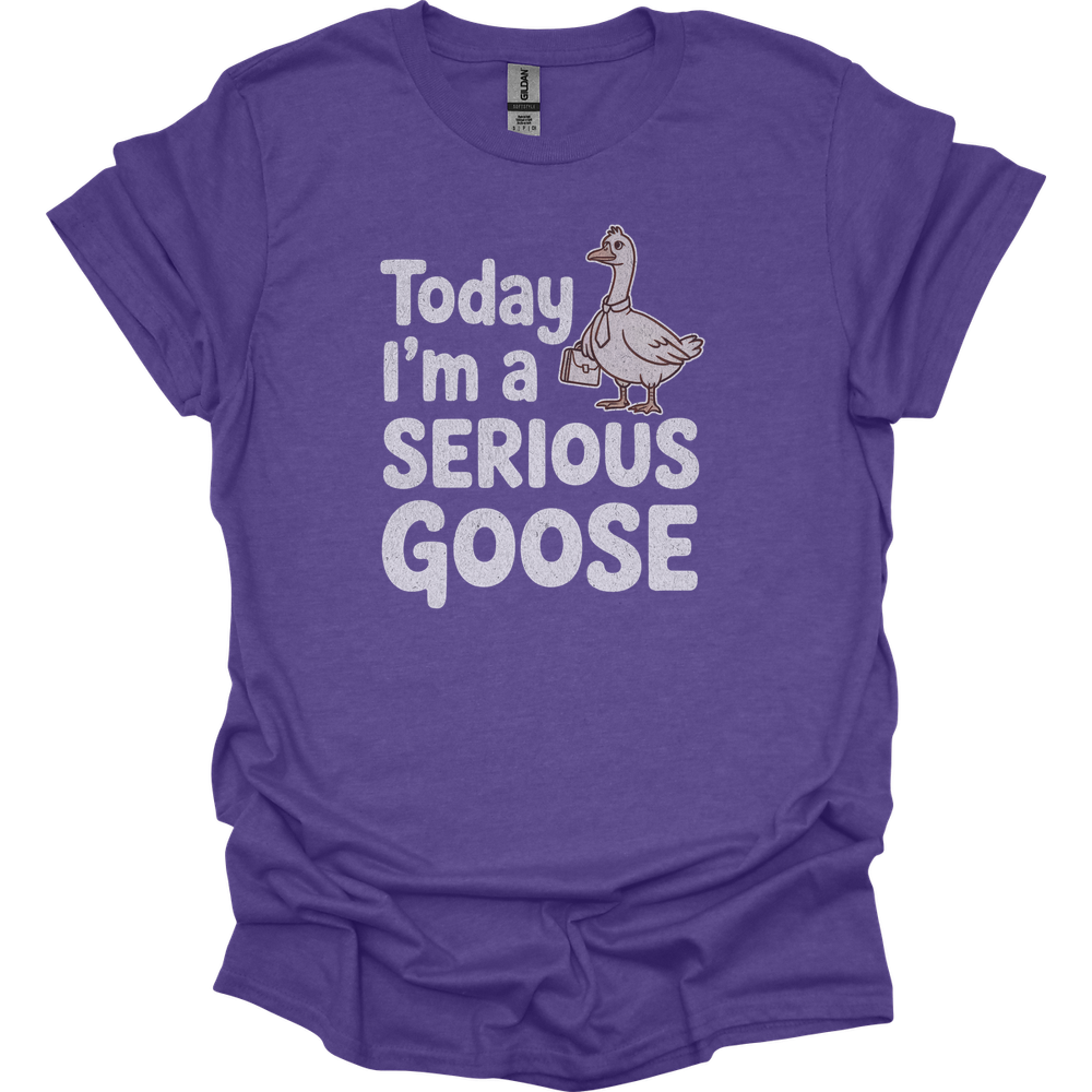 Today Im A Serious Goose - Heather Purple