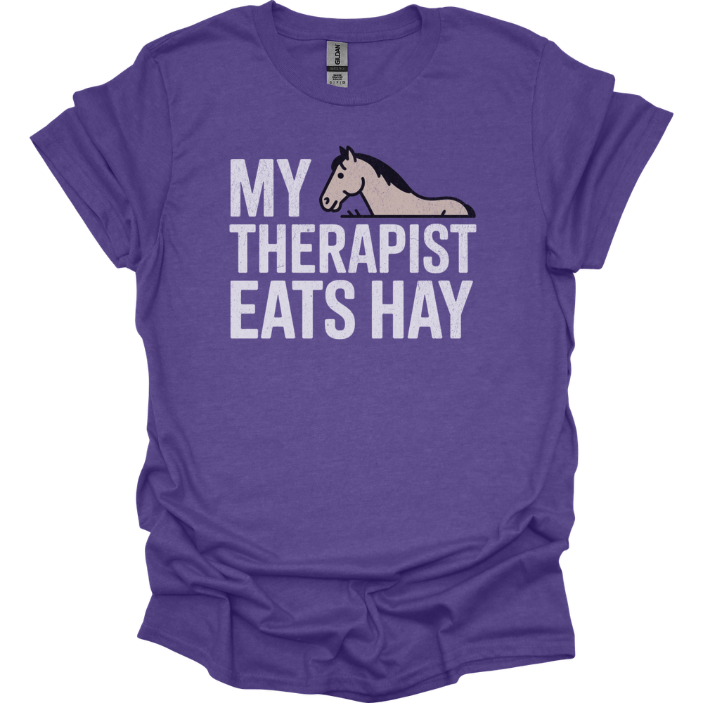 My Therapist Eats Hay - Heather Purple