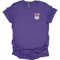 Sheep And Pig In Pocket - Heather Purple