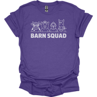 Barn Squad Adult Unisex Tee - Heather Purple