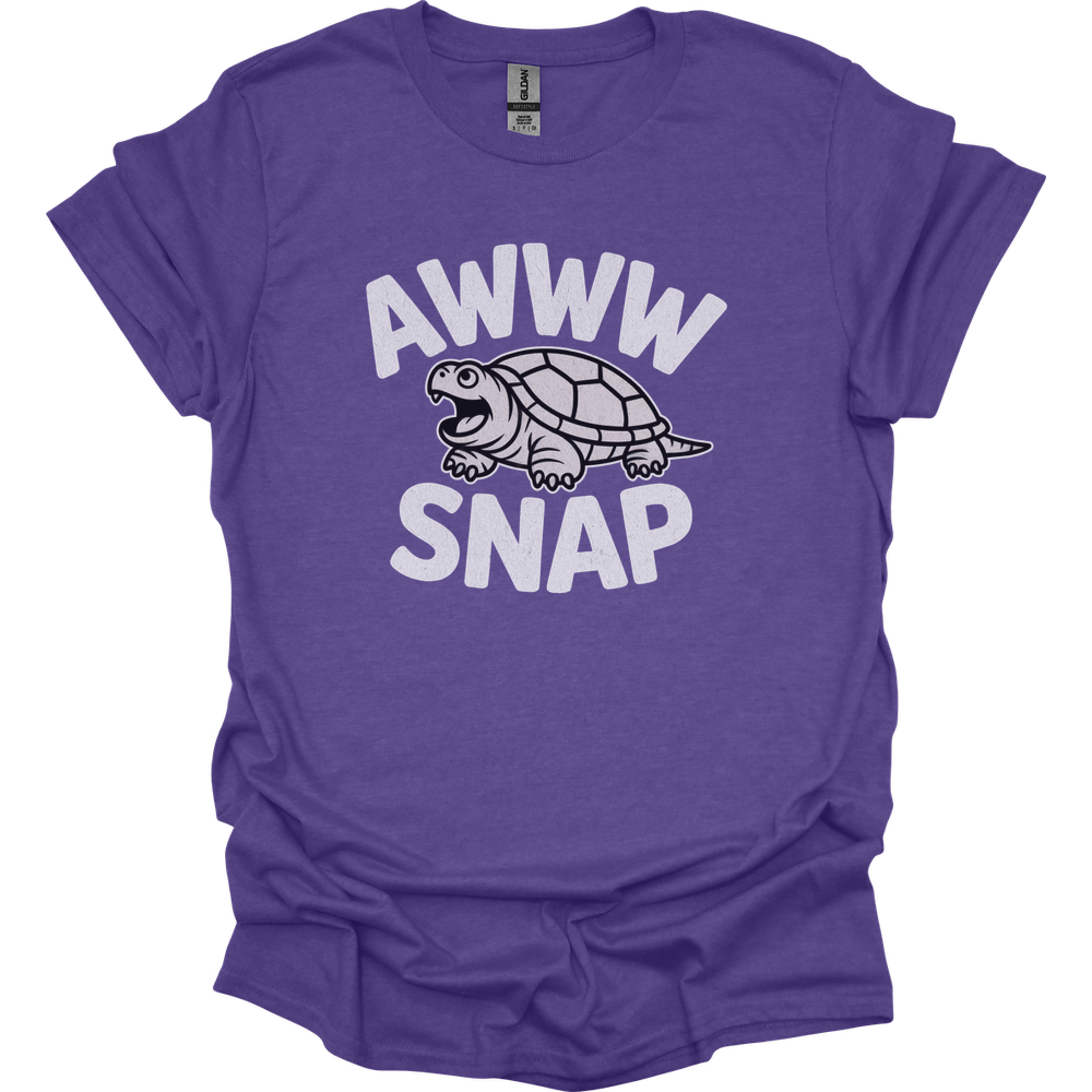 Aww Snapping Turtle Adult Dark - Heather Purple