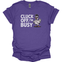 Cluck Off Im Busy Adult Dark - Heather Purple