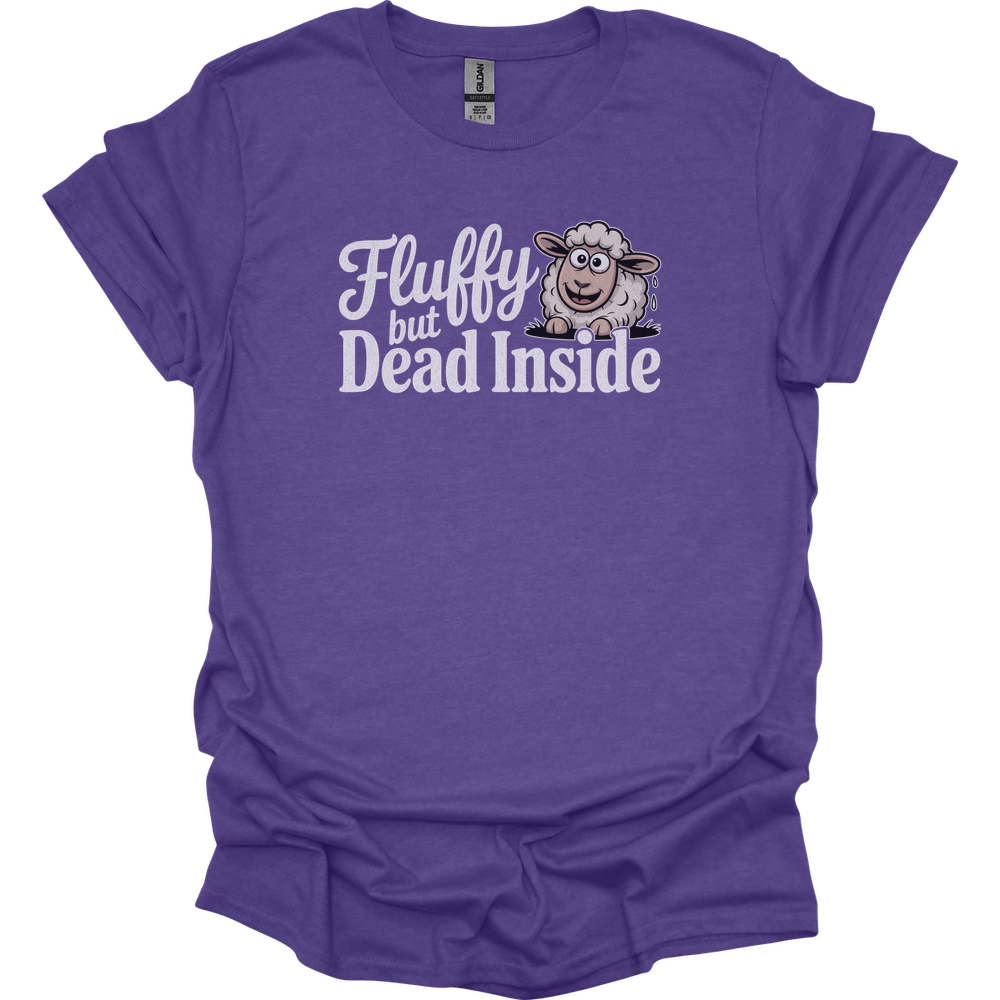 Fluffy But Dead Inside Adult Dark - Heather Purple