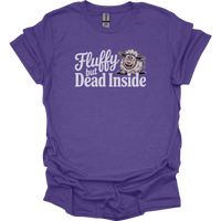 Fluffy But Dead Inside Adult Dark - Heather Purple