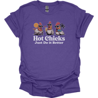 Hot Chicks Just Do It Better Adult Dark - Heather Purple