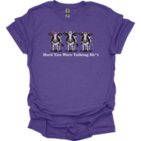 Herd You Were Talking Cows - Heather Purple