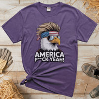 American Patirot Eagle (Adult Unisex T-Shirt) - Heather Purple