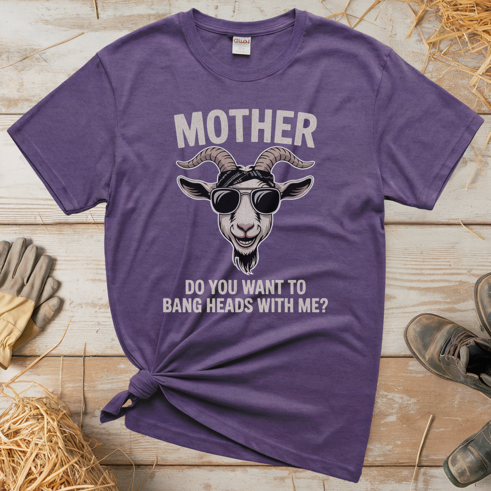 Do You Want To Bang Heads With Me (Adult Unisex T-Shirt) - Heather Purple