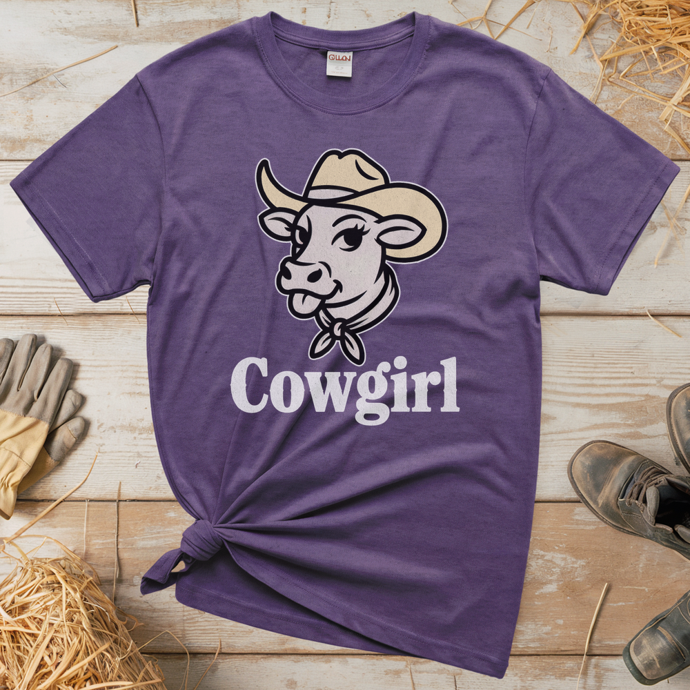 Cowgirl (Adult Unisex T-Shirt) - Heather Purple