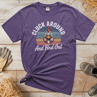 Cluck Around And Find Out (Adult Unisex T-Shirt) - Heather Purple