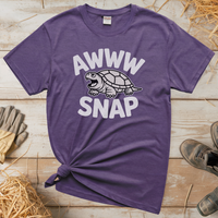 Aww Snapping Turtle (Adult Unisex Tee) - Heather Purple