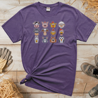 Barnyard Animals (Adult Unisex Tee) - Heather Purple