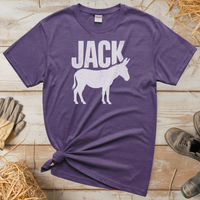 Jack Ass (Adult Unisex Tee) - Heather Purple