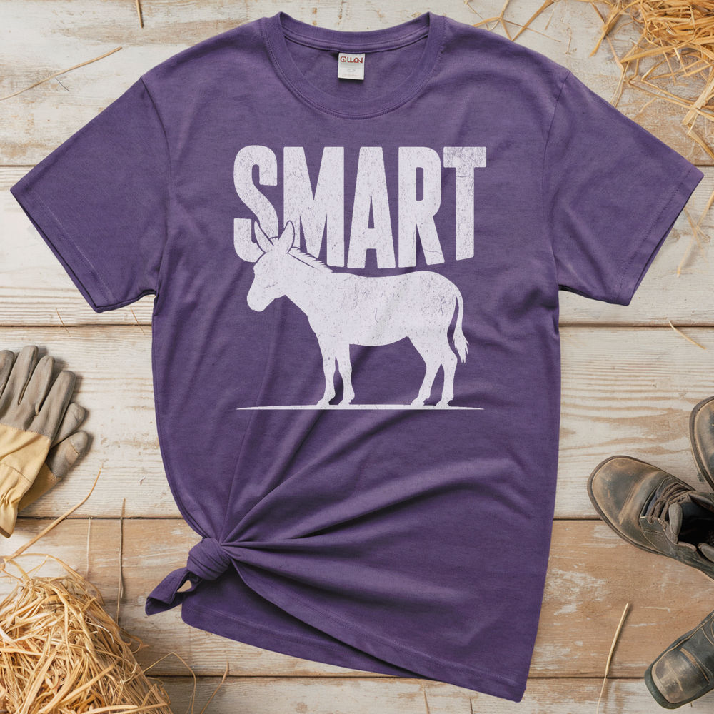 Smart Ass (Adult Unisex Tee) - Heather Purple
