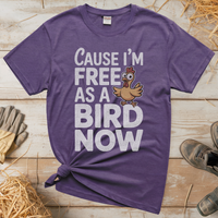 Cause Im Free As A Bird Now (Adult Unisex Tee) - Heather Purple
