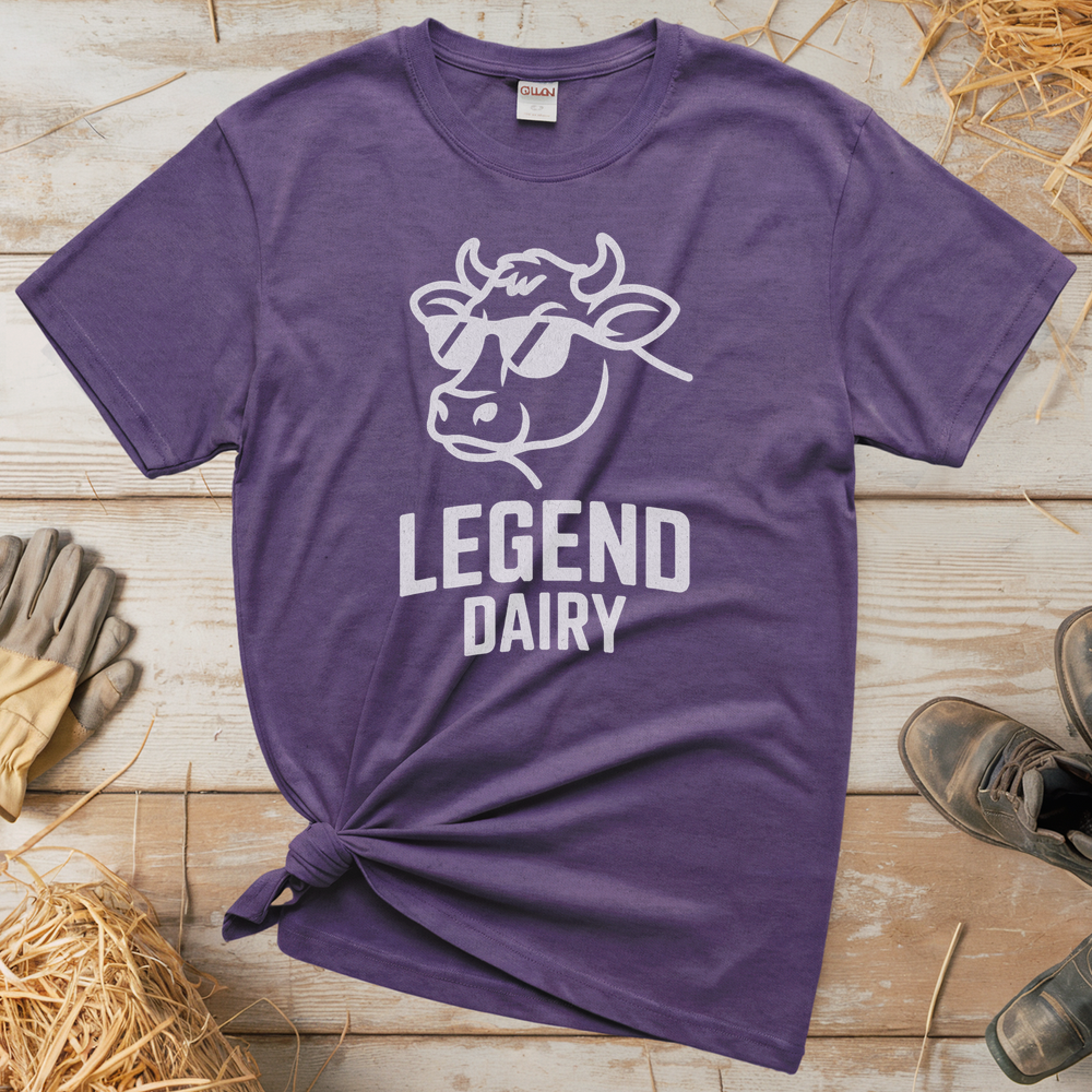 Legend Dairy Adult Tee - Heather Purple
