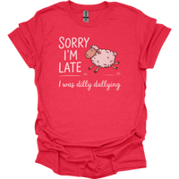 Dilly Dallying Sheep - Heather Red