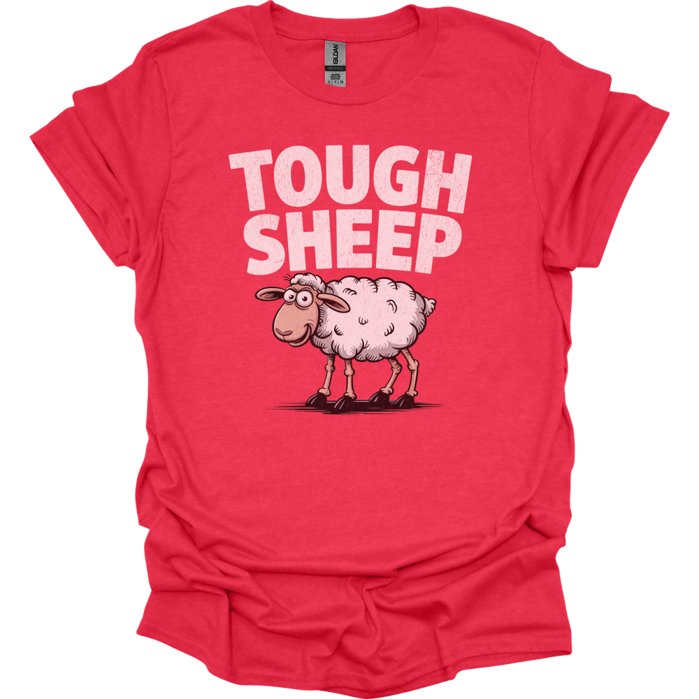 Funny Tough Sheep - Heather Red