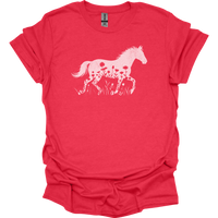 Flower Horse - Heather Red