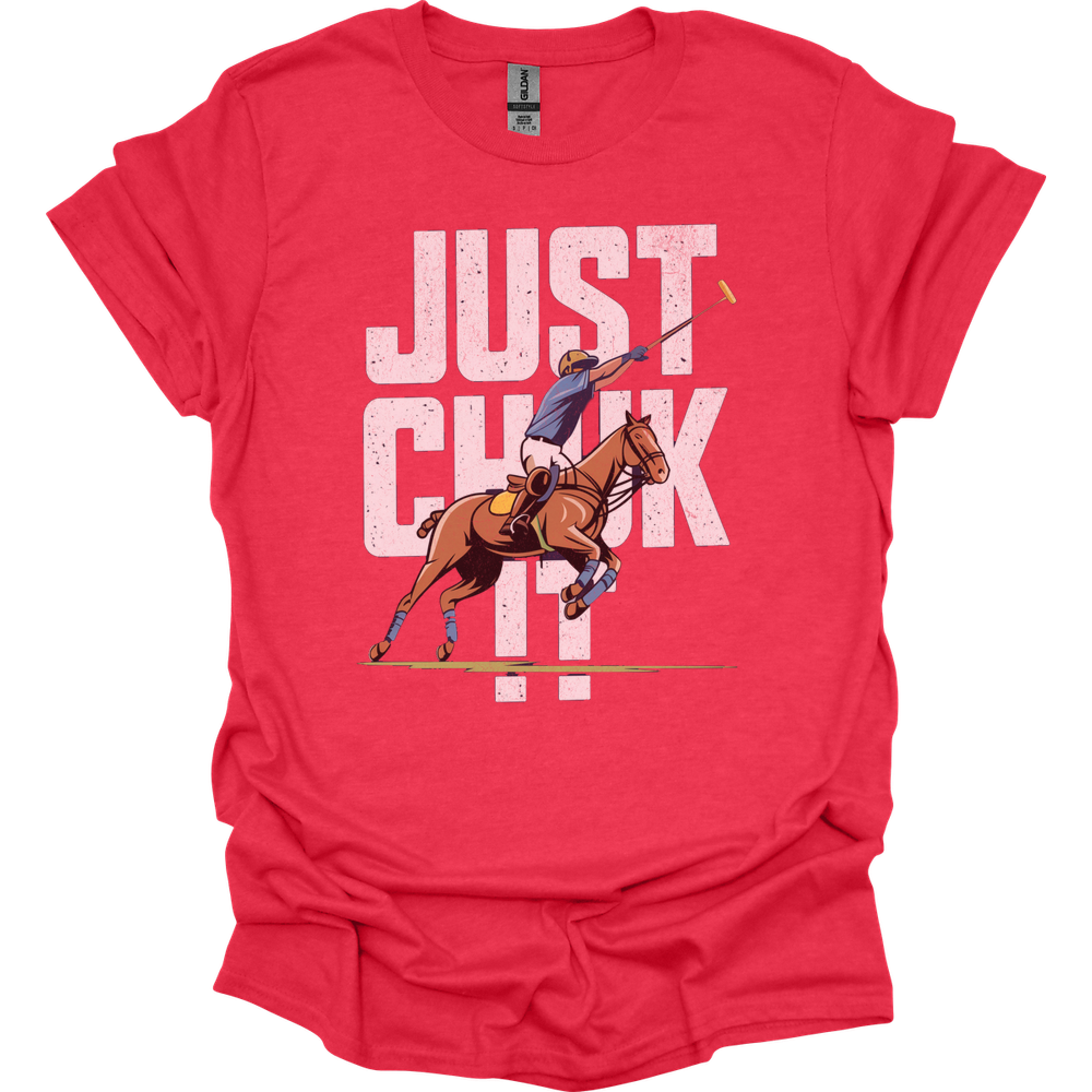 Just Chuk It Polo - Heather Red