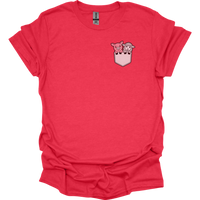 Sheep And Pig In Pocket - Heather Red
