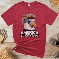 American Patirot Eagle (Adult Unisex T-Shirt) - Heather Red