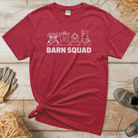 Barn Squad (Adult Unisex Tee) - Heather Red
