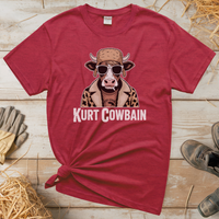 Kurt Cowbain (Adult Unisex Tee) - Heather Red