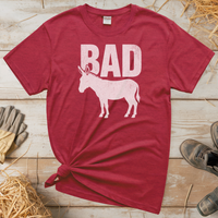 Bad Ass (Adult Unisex Tee) - Heather Red