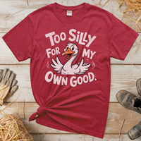 Silly Goose (Adult Unisex Tee) - Heather Red