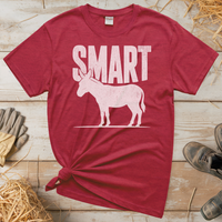 Smart Ass (Adult Unisex Tee) - Heather Red