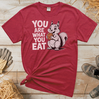You Are What You Eat Nuts (Adult Unisex Tee) - Heather Red