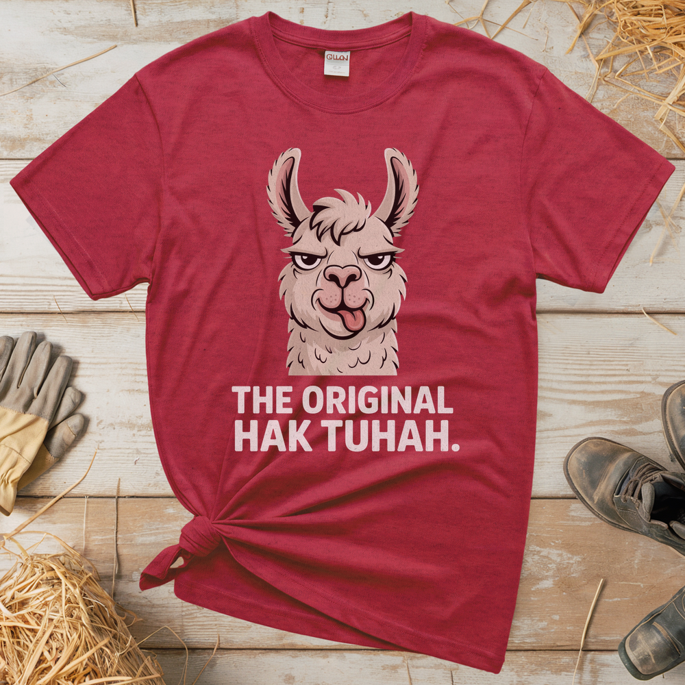 The Original Hawk Tuhah (Adult Unisex Tee) - Heather Red