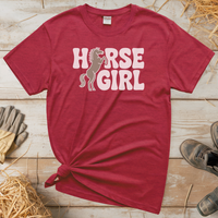 Horse Girl Tee - Heather Red