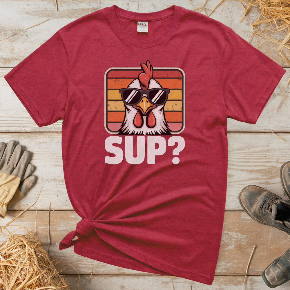 Sup Adult Tee - Heather Red