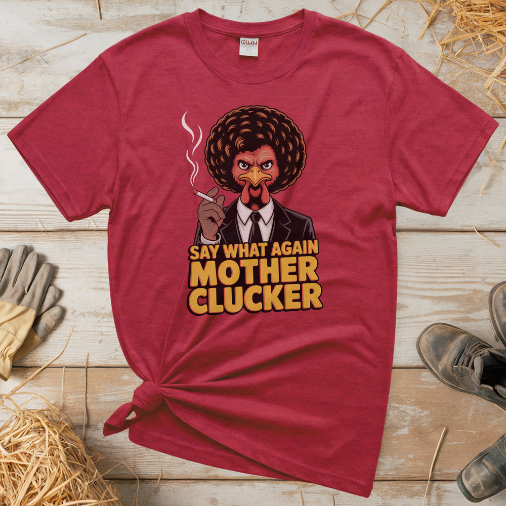 Pulp Chicken Adult Tee - Heather Red
