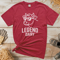 Legend Dairy Adult Tee - Heather Red