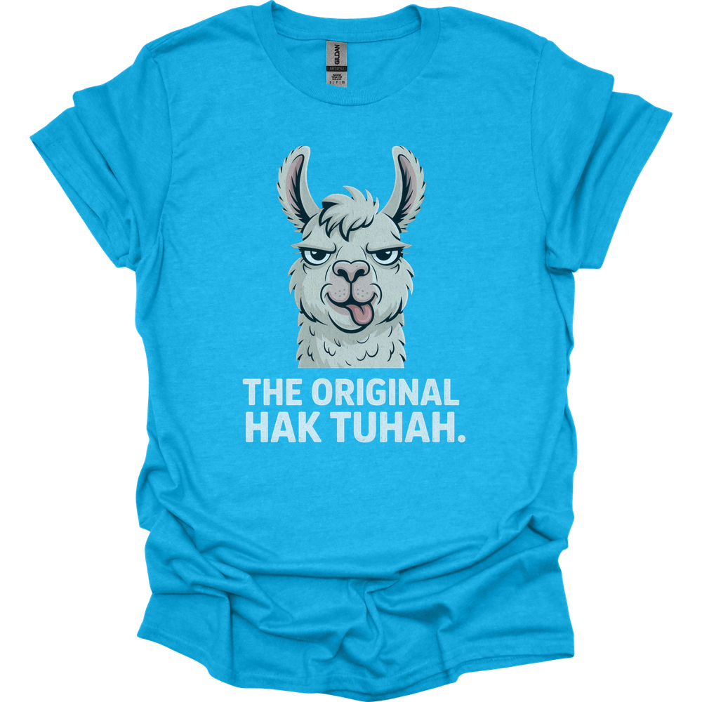 The Original Hawk Tuhah (Adult Unisex Tee) - Heather Sapphire