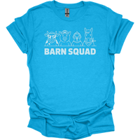 Barn Squad Adult Unisex Tee - Heather Sapphire