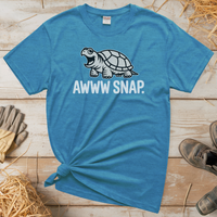 Awww Snap (Adult Unisex Tee) - Heather Sapphire