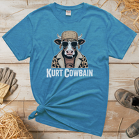 Kurt Cowbain (Adult Unisex Tee) - Heather Sapphire