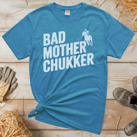 Bad Mother Chukker Polo (Adult Unisex Tee) - Heather Sapphire