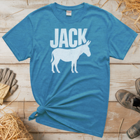 Jack Ass (Adult Unisex Tee) - Heather Sapphire