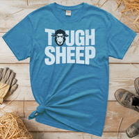 Tough Sheep (Adult Unisex Tee) - Heather Sapphire