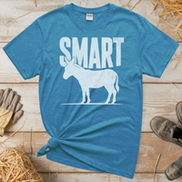 Smart Ass (Adult Unisex Tee) - Heather Sapphire