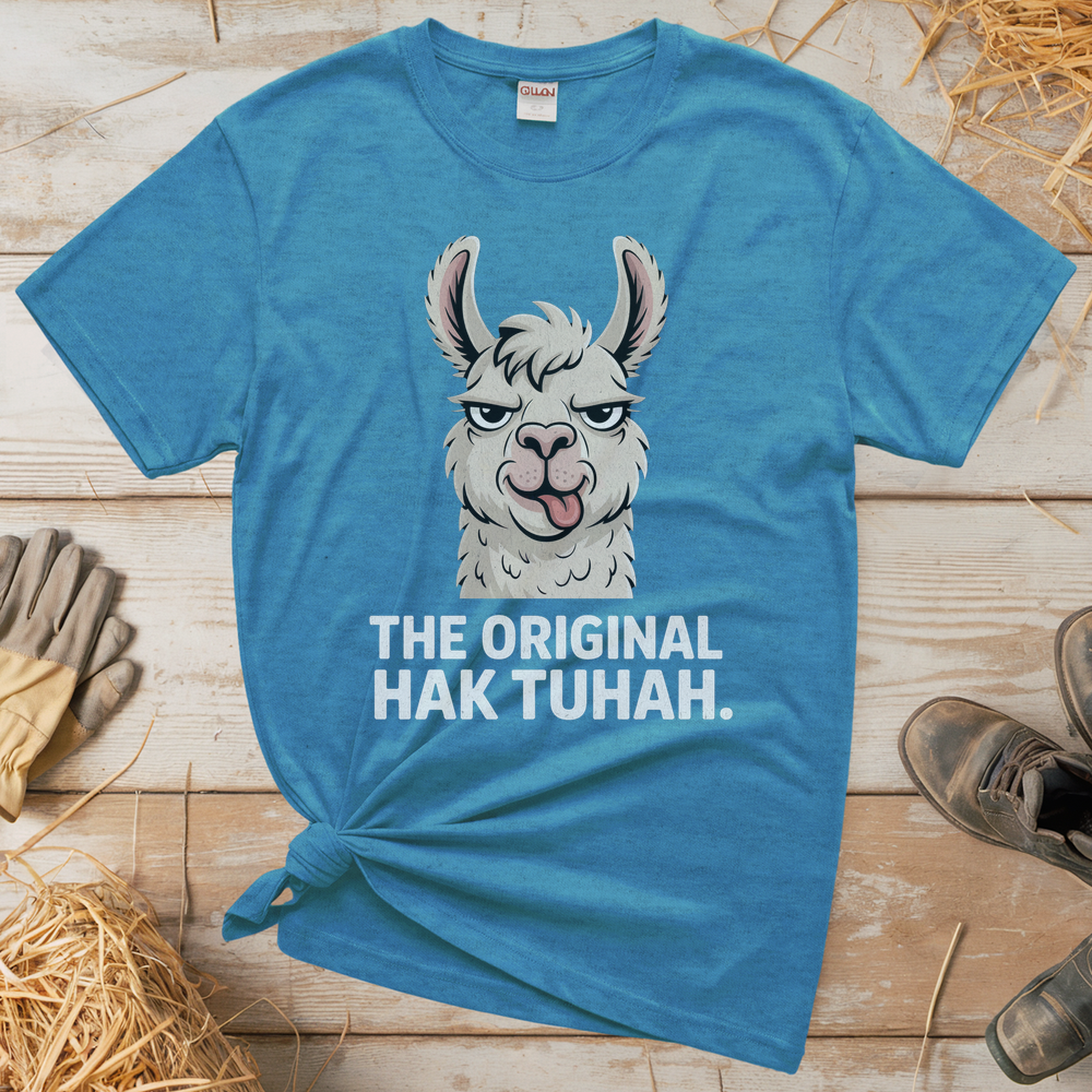 The Original Hawk Tuhah (Adult Unisex Tee) - Heather Sapphire