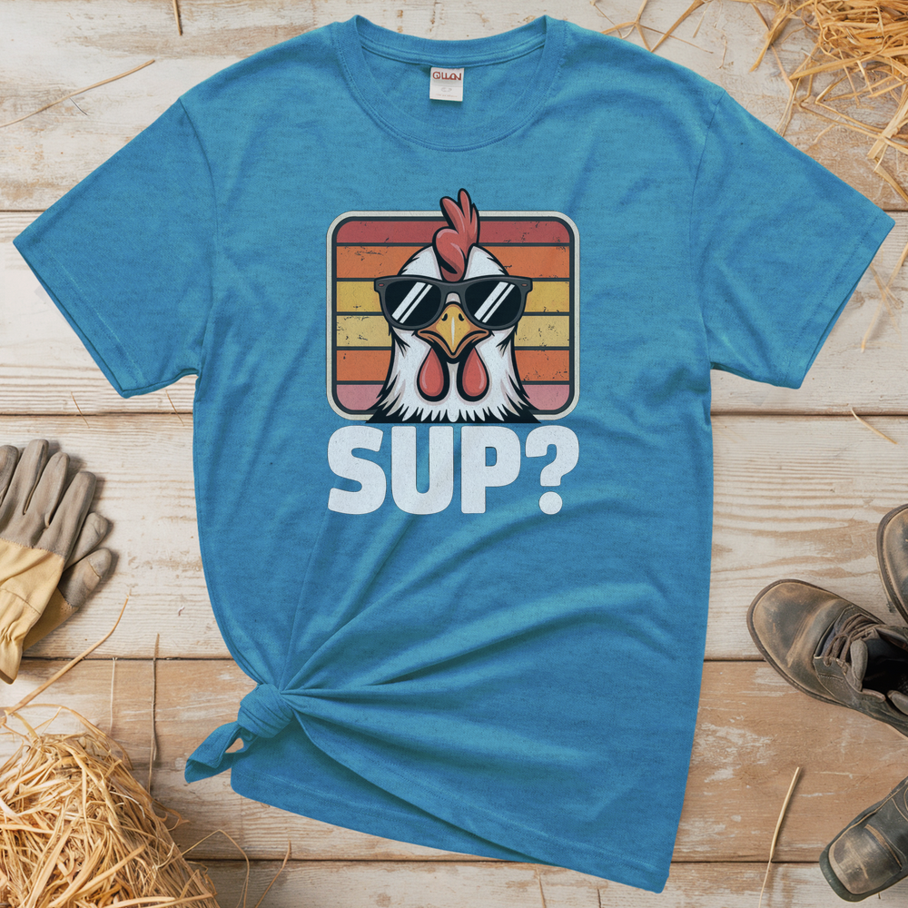 Sup Adult Tee - Heather Sapphire